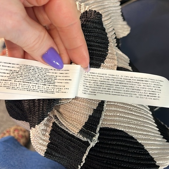 Adolfo Dominguez Jacket & Top Shell Ruffle Front Size 40 EU Large US Black Tan - Picture 13 of 15